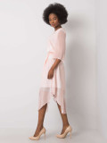 Rochie roz deschis cu model floral
