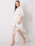 Rochie albă cu motiv floral