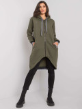 Bluza dama khaki cu fermoar