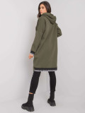 Bluza dama khaki cu fermoar