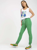 Set elegant pentru femei în culori alb-verde