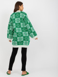Cardigan damă alb-verde RUE PARIS