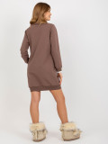 Rochie mini din bumbac cu șnur
