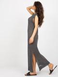 Rochie de vară așezată gri închis