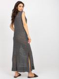 Rochie de vară așezată gri închis