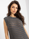Rochie de vară așezată gri închis