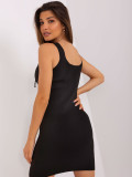Rochie mini neagră cu bretele