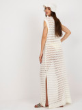 Rochie maxi oversize ecru