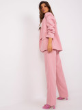Sacou roz deschis, stil oversize