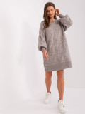 Rochie tricotată gri