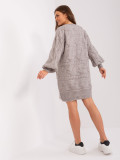 Rochie tricotată gri