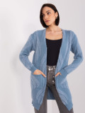 Cardigan albastru cu model