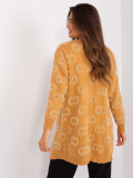 Cardigan damă camel cu model