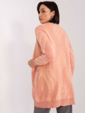 Cardigan roz cu buzunare