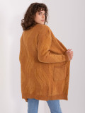 Cardigan damă camel cu buzunare