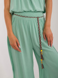 Pantaloni confortabili de culoare pistachie