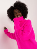 Rochie roz fluorescentă stilată