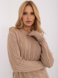 Pulover confortabil în culoarea camel
