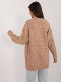 Pulover confortabil în culoarea camel