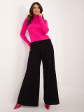 Pulover fucsia elegant cu guler
