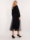Fustă midi elegantă neagră