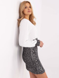 Rochie elegantă ecru de cocktail