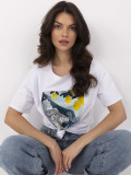 Tricou alb cu imprimeu
