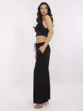 Pantaloni sportivi negri eleganți