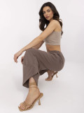 Pantaloni sportivi eleganți maro