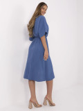 Rochie albastră evazată