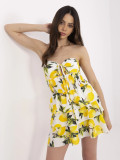 Rochie de vară evazată în ecru