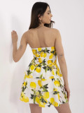 Rochie de vară evazată în ecru