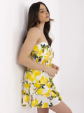 Rochie de vară evazată în ecru