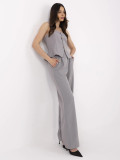 Compleu elegant în culoare gri