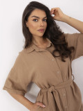 Salopetă de culoare camel