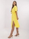 Rochie galbenă evazată