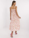Rochie midi cu flori și bretele