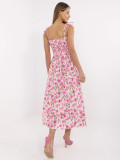 Rochie roz cu flori