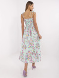 Rochie midi cu flori și bretele