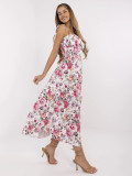 Rochie midi cu flori și bretele