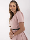 Rochie elegantă midi în roz închis