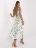 Rochie midi cu flori și bretele