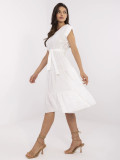 Rochie de vară evazată în ecru