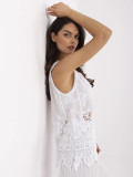 Bluză albă boho cu dantelă și broderie