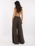 Pantaloni palazzo maro eleganți