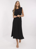Rochie elegantă neagră evazată