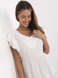 Rochie midi elegantă cu volane