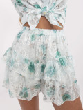 Compleu elegant cu model floral