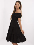 Rochie neagră evazată