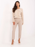 Pantaloni eleganți bej